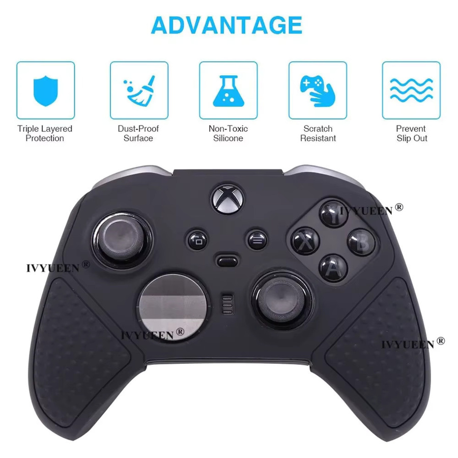 IVYUEEN Anti-Rutsch-Silikonhülle für Xbox Elite Series 2 S2 Core Controller in MixColor - Bild 3
