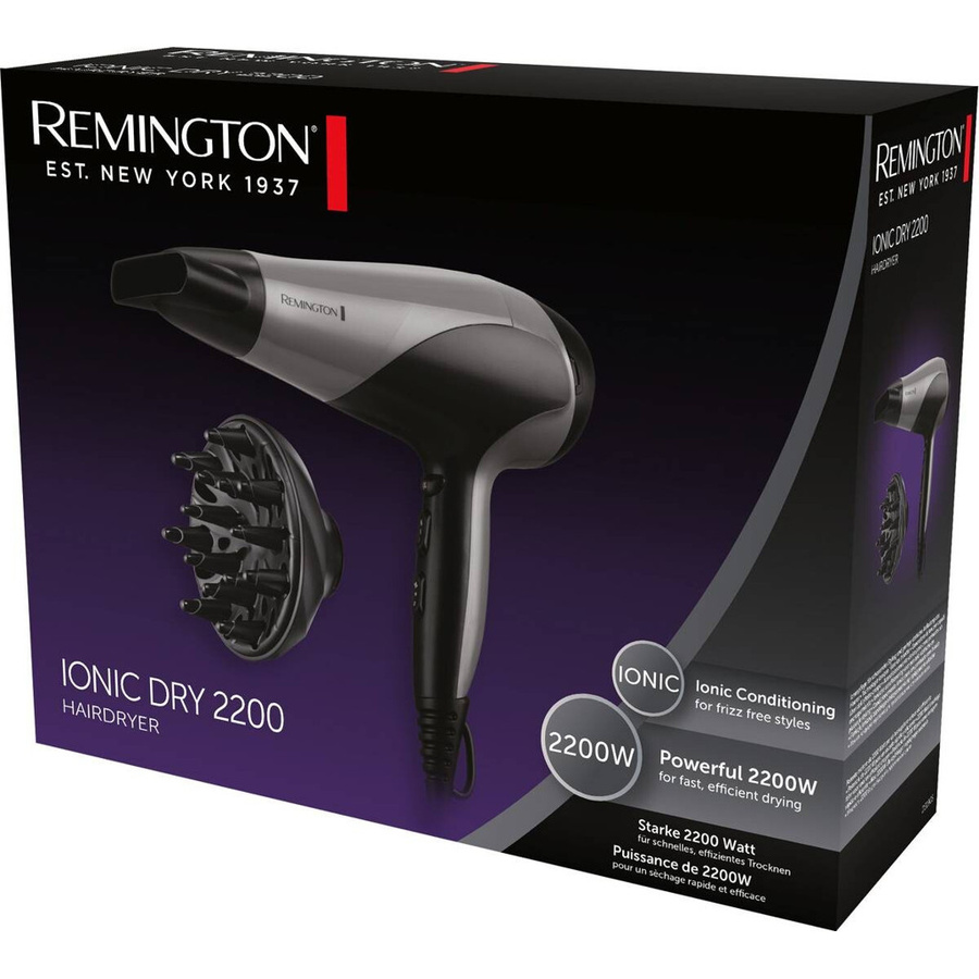 Remington Haartrockner, schwarz silber, Unisex - Bild 2