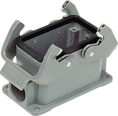 HARTING Sockelgehäuse Han 10B-asg2-QB-16 09300101271 in Grau aus Kunststoff - Bild 1