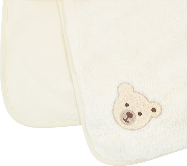 Steiff Plüsch-Babydecke in Beige und Weiß, B/B: 65 x 95 cm - Bild 1
