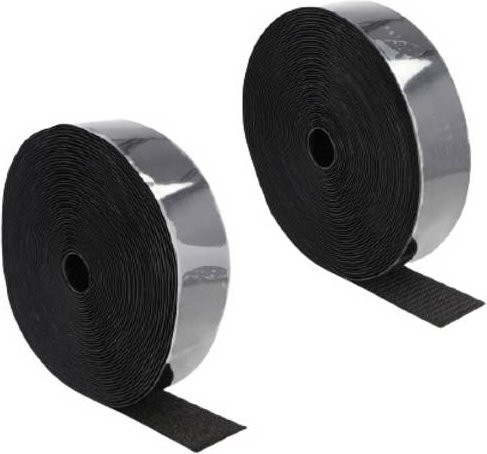 Delock Klettband zum Aufkleben Schwarz L: 15 m, B: 5 cm - Bild 1