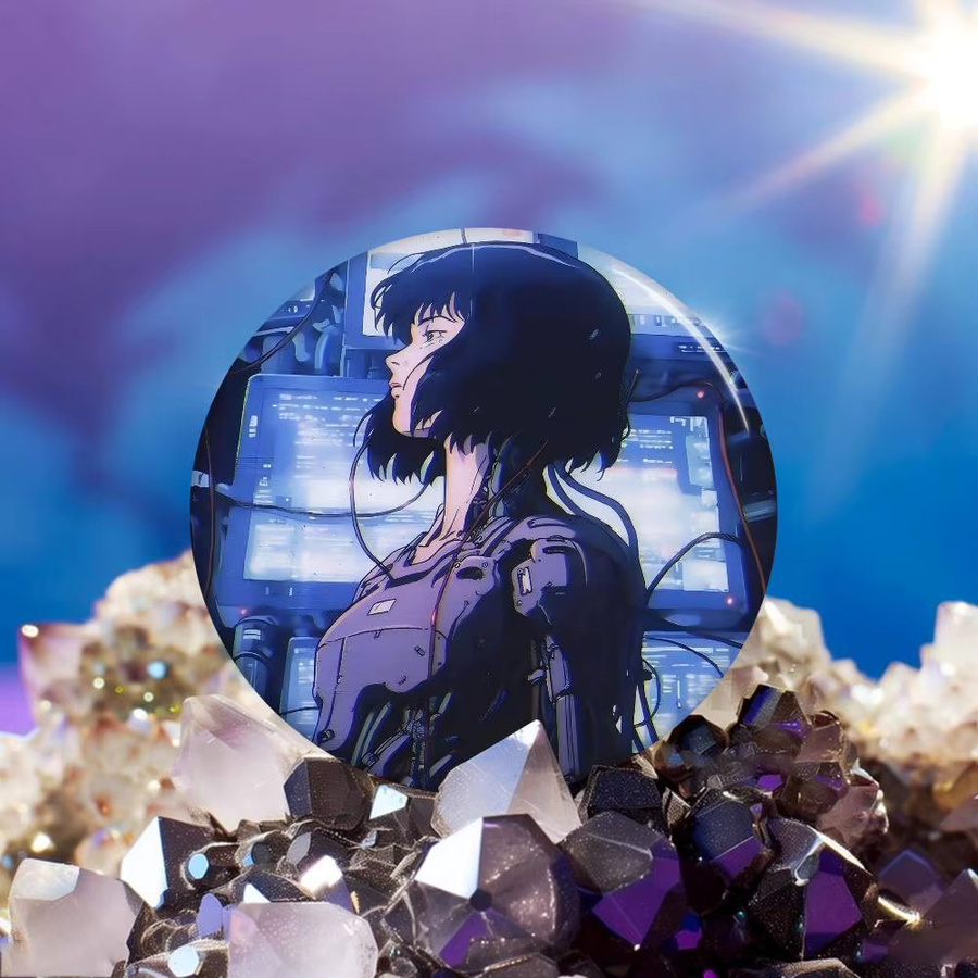Mesuca Anstecknadel, Anime Ghost In The Shell, Cartoon Abzeichen - Bild 5