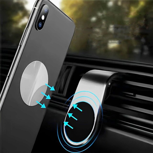 Mrgabwte Magnetische Auto-Handyhalterung für Lüftungsschlitze in Schwarz - Bild 1