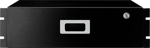 Monacor Dokumentenschublade RCS-53/SW 3 aus Metall in Schwarz - Bild 1