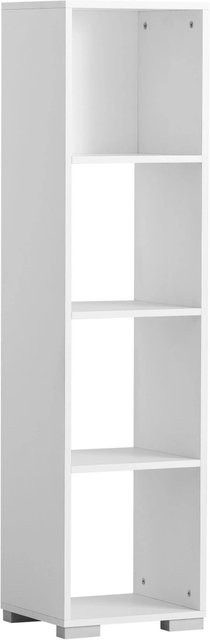 PROREGAL Aktenregal Fox Büroregal mit 4 Fächern in Weiß, H x B x T: 143 x 36 x 33 cm - Bild 1