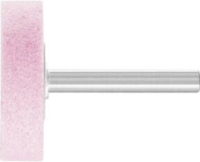 PFERD TOOLS STEEL EDGE Schleifstift Zylinder A60 für Stahl und Stahlguss, Durchmesser: 40 mm, Höhe: 13 mm, Schaft-Durchmesser: 6 mm, Farbe: Pink - Bild 1