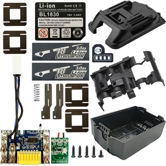 Makita BL1860B Li-Ion Batterie Schutzplatine PCBA mit LED Batterieanzeige in Schwarz - Bild 1