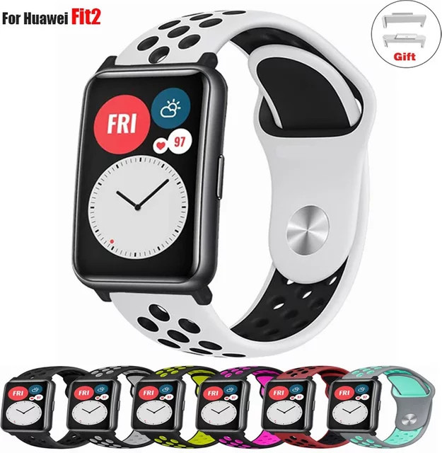 Uhrenarmband Huawei Fit 2, Silikon, Weiß, Unisex - Bild 1