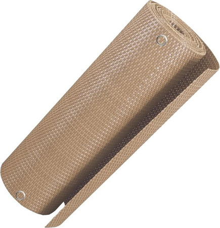 NYVI Polyrattan Balkon Sichtschutz Privafence Balkonbespannung mit Metallösen, Beige, Breite: 500 cm, Höhe: 100 cm