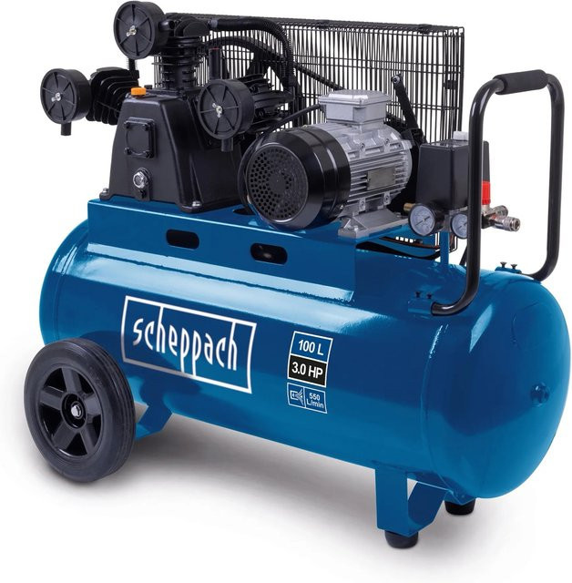Scheppach Kompressor HC550TC mit Riemenantrieb in Blau, 2.200 W - Bild 1