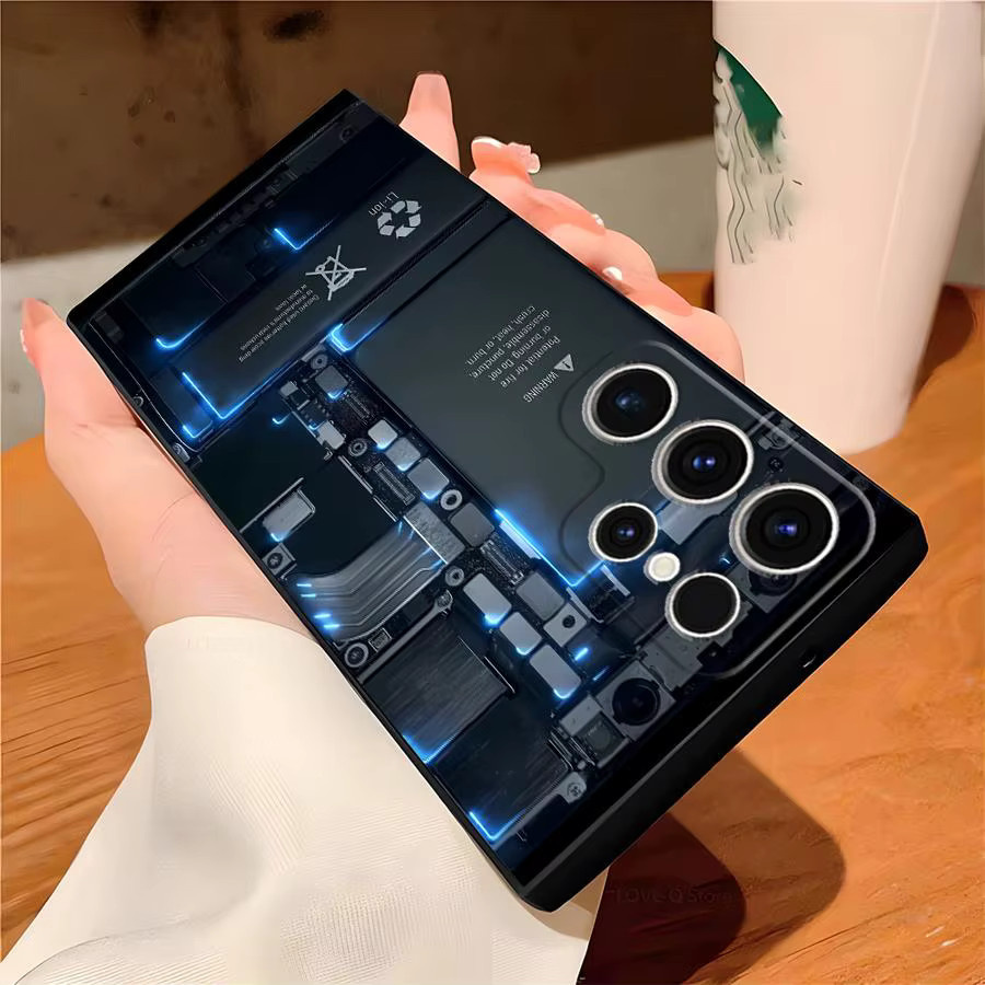 Samsung Handyhülle mit Platine Muster für Galaxy S24 S25 S23 S20 S10 S9 Note 20 Ultra und weitere Modelle - Bild 6