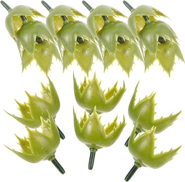 100 Stück künstliche Rosen aus Kunststoff in Grün für DIY-Basteldekorationen und Seifenherstellung - Bild 1