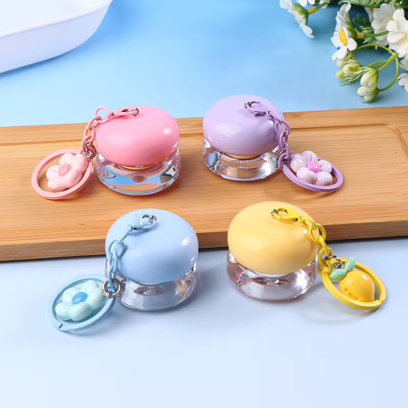 KuZHEN Mini Leere Kunststoff Lippenmaske Gläser mit Schlüsselanhänger, 5g - Bild 1