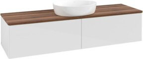 V&B Waschtischunterschrank Antao ohne Frontstruktur in Weiß lackiert B/T: 160 x 50 cm - Bild 1