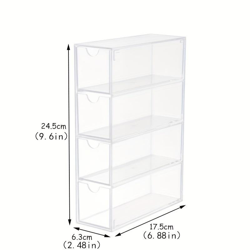 Yiran Aufbewahrungsbox aus Acryl in Transparent für Brillen und Klebeband mit Schubladen und mehrschichtigem Displayregal - Bild 1