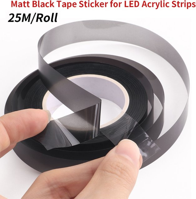 KALADA 18 in 1 LED Neon Flex Acrylstreifen RGB Ambientebeleuchtung für Auto und Umgebung, Mattschwarz, 25 m Rolle - Bild 1
