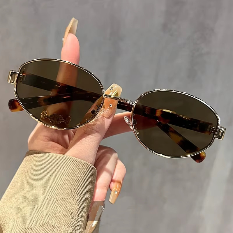 DIXSG Sonnenbrille, oval, Damen, braun - Bild 2