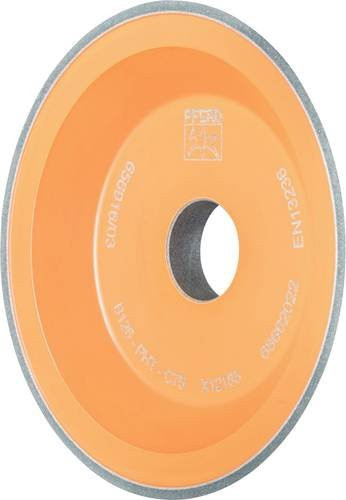 PFERD CBN-Schleifscheibe Kunstharz 12V9 PHT in Orange, Durchmesser: 100 mm, Körnung: mittel, für Trocken- und Nassschliff - Bild 1
