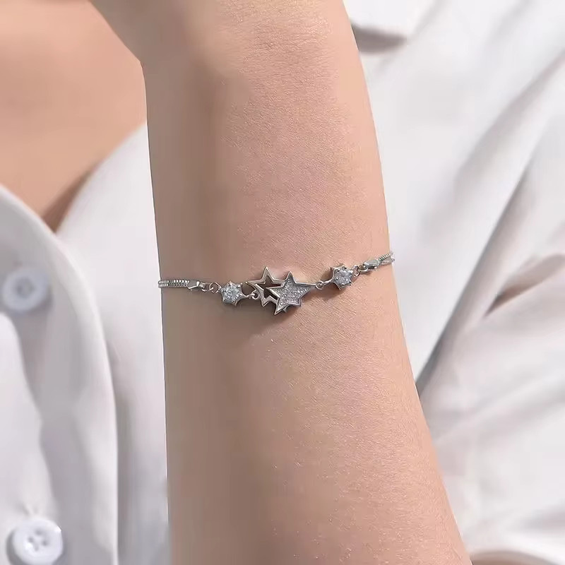 URMYLADY Armband, 925 Sterlingsilber, Kristall-Stern, Damen - Bild 2