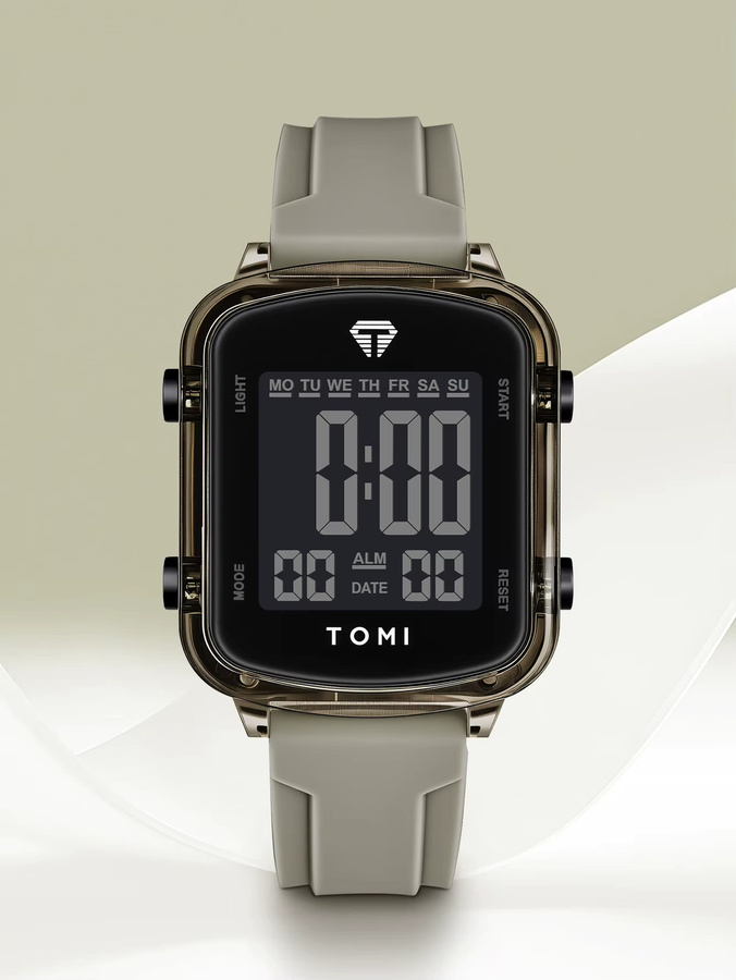 TOMI Digitaluhr, Grün, Kunststoff, Silikon, Unisex - Bild 2
