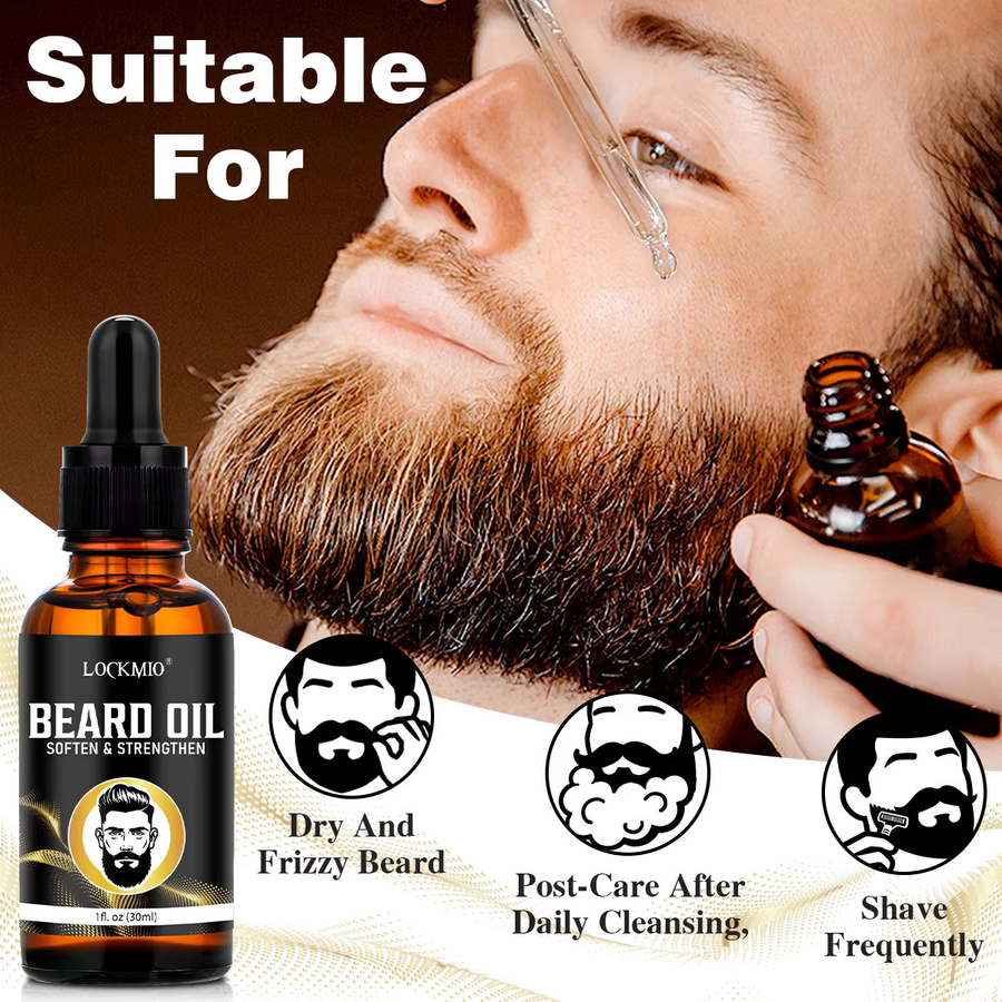 LOCKMIO Bartpflege-Set für Herren, Bartöl, Serum, Balsam & Zubehör - Bild 2
