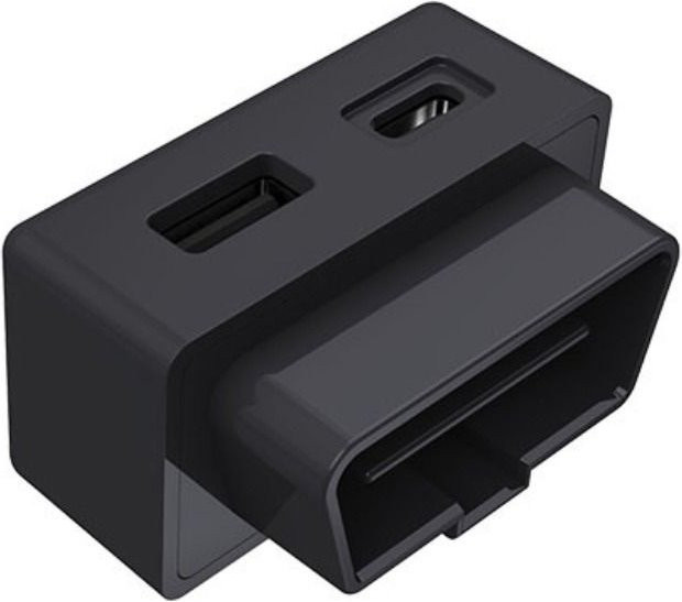 OBD USB Typ-C Schnellladeadapter mit Dual-Ports für Auto und ATV in Schwarz - Bild 1
