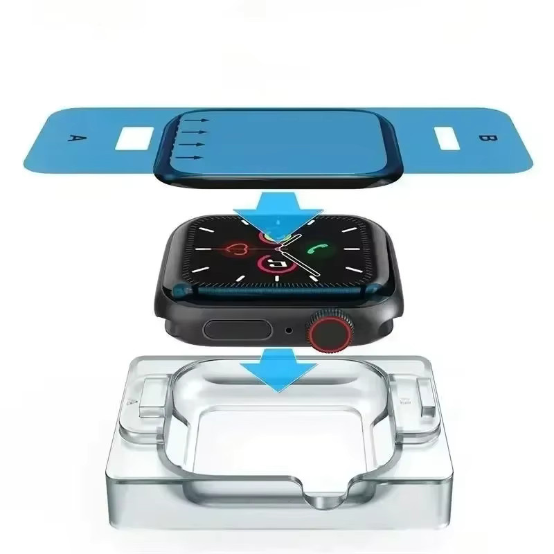 OAKCHARM Keramik-Displayschutzfolie für Apple Watch Series 11 10 Ultra 3 9 8 7 6 5 SE, transparent - Bild 2
