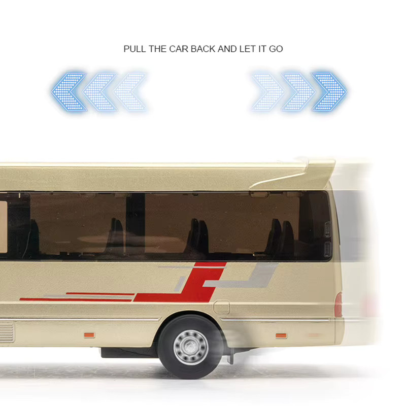 MAKEDA Bus Auto Modell, 1:32, Metall, mit Sound und Licht - Bild 5