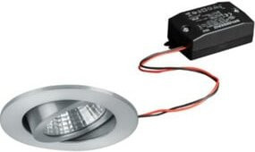 Brumberg LED-Einbaustrahler rund in Silber, Warmweiß 2700K, verstellbar - Bild 1