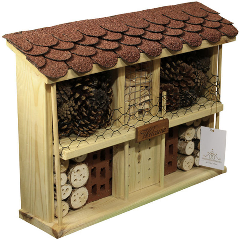Dobar Insektenhotel Landhaus Komfort Bausatz in Braun - Bild 2
