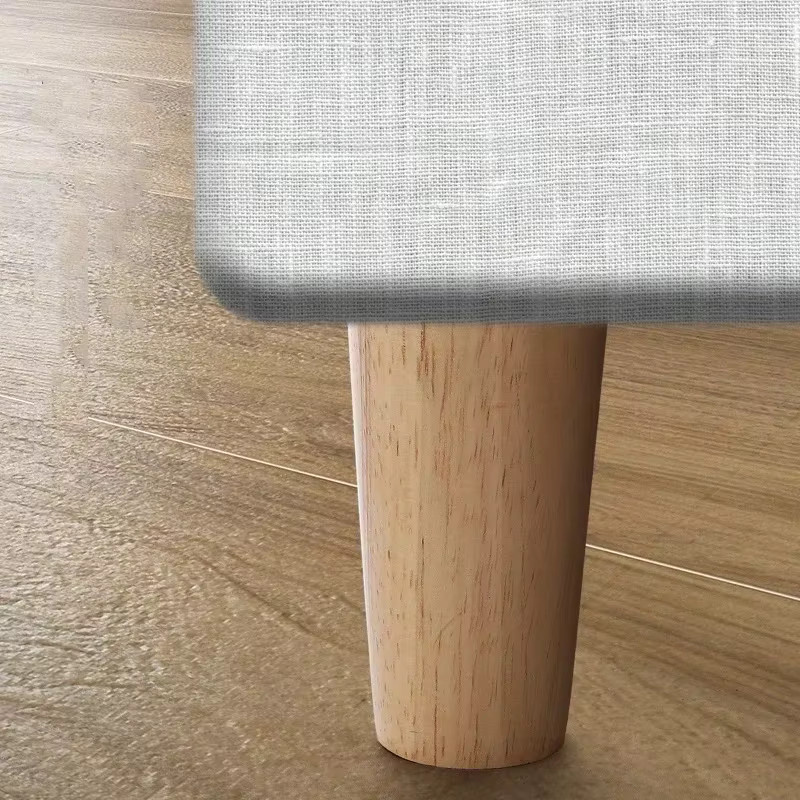 4 Stück konische Holzmöbelbeine in Braun im skandinavischen Design für Hocker, Sofatisch oder Computertisch - Bild 5