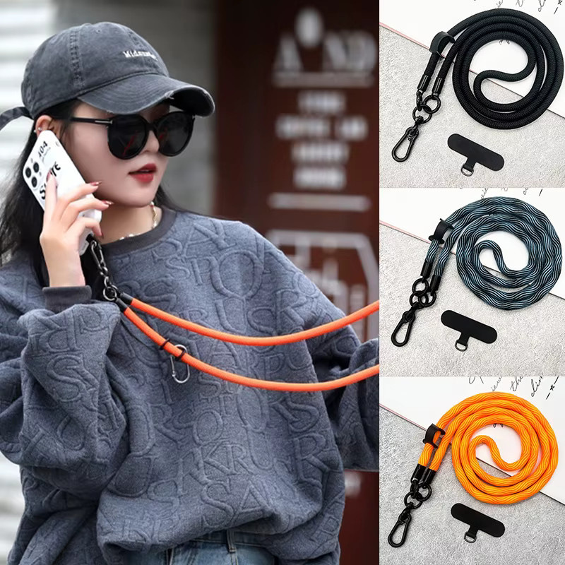LUlmo Universal Telefon-Lanyard mit verstellbarem Schulterband und Clip, 8 mm Durchmesser, Unisex - Bild 2