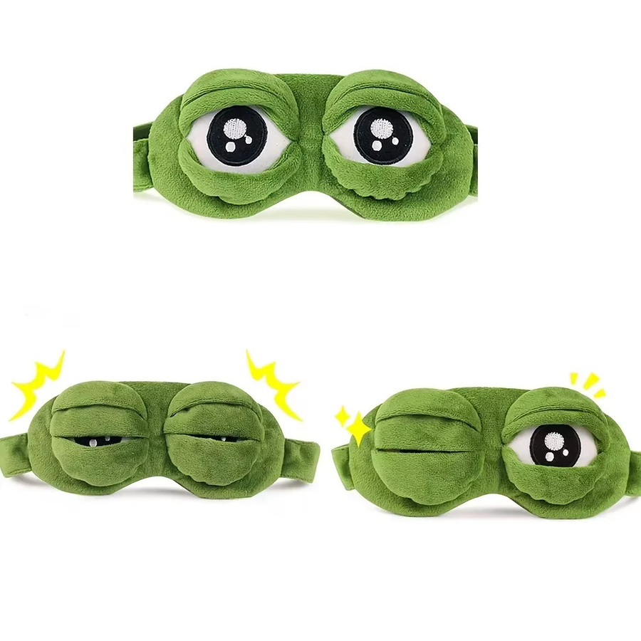 3D Frosch-Schlafmaske, Unisex - Bild 2