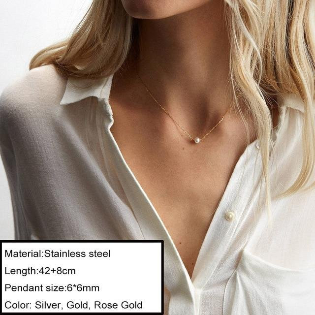 Choker-Halskette Edelstahl, brown, Damen - Bild 1