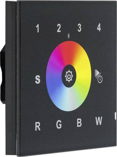 EVN WIFIWPRGBW Wandpanel mit Touch-Steuerung und RGBW-Farben in Schwarz - Bild 1