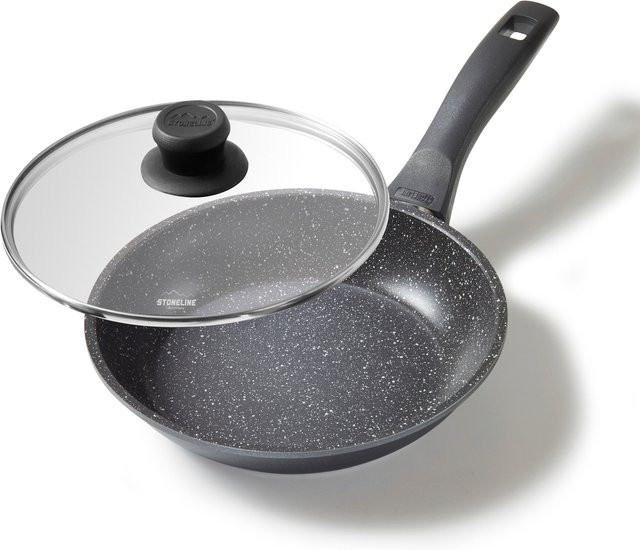 STONELINE Bratpfanne mit Glasdeckel, antihaftbeschichtet, Induktion, Durchmesser: 20 cm - Bild 1