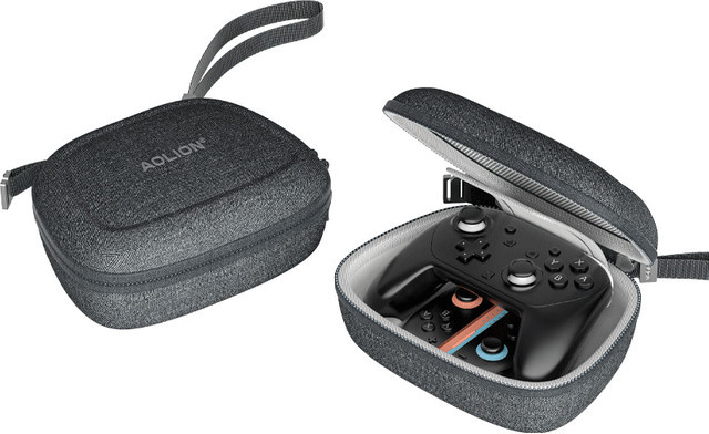 Aolion EVA Hartschalen-Tragetasche für Nintendo Switch 2 und Joycon Controller in Grau - Bild 1