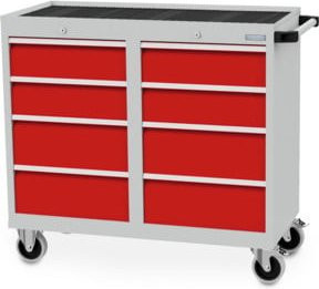 Bedrunka+Hirth Werkstattwagen T500-4 mit 8 Schubladen in Rot, B/T/H: 106 x 50 x 99,5 cm - Bild 1