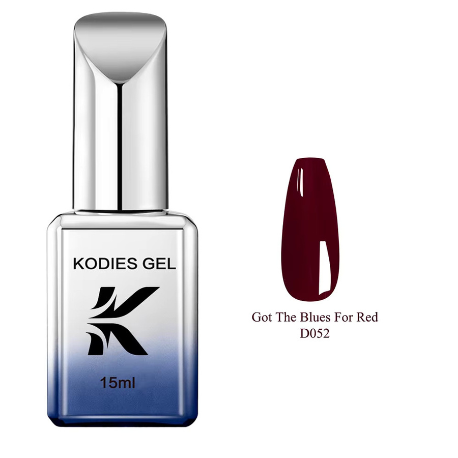 KODIES Nude Gel Nagellack, Burgund Weinrot, 15 ml - Bild 3