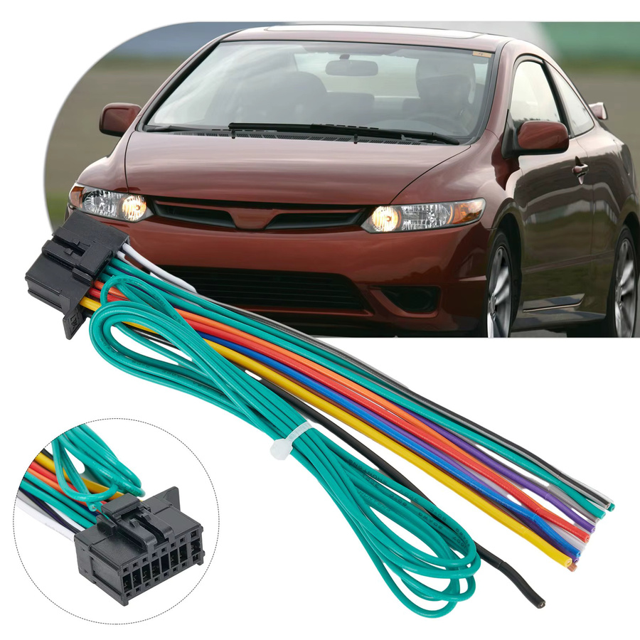 Universal-Auto Kabeladapter 16-poliger Autoradio-Funkstecker Stereo-Kabelbaum für Pioneer Modelle ab 2010 in Multicolour - Bild 2
