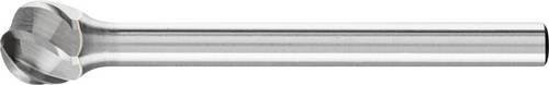 PFERD Hartmetall Hochleistungsfrässtift KUD Kugel für Alu und NE Metalle, Farbe: Silber, Ø 6 mm, Arbeitslänge: 5 mm, Schaftdurchmesser: 3 mm, Gesamtlänge: 35 mm - Bild 1