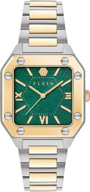 Philipp Plein Armbanduhr, Quarz, Edelstahl, Grün, 34 mm, Damen - Bild 1