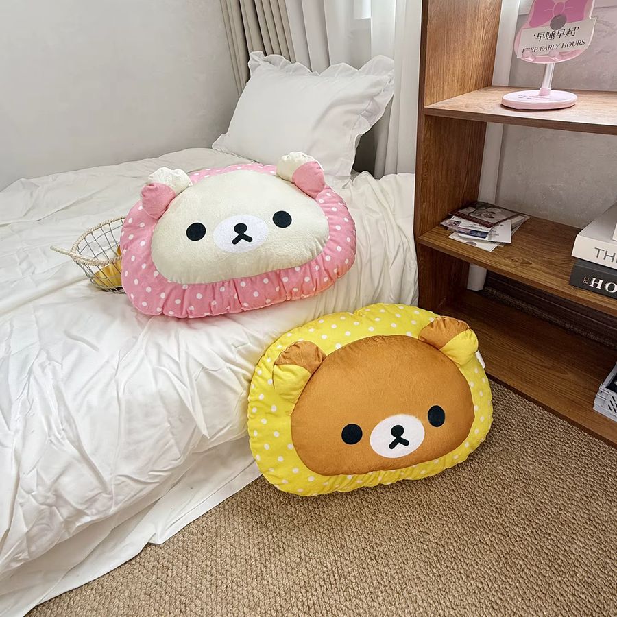 Rilakkuma Kawaii Bär Stofftier Kissen in Multicolor als weiches Sofakissen und Raumdekor - Bild 2