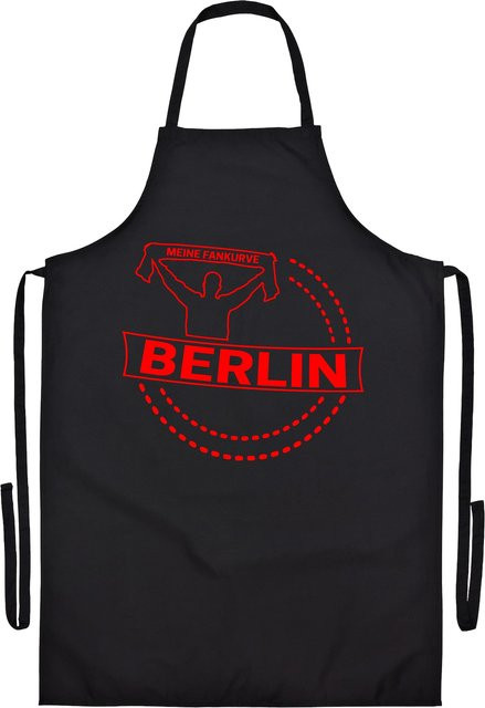 Grillschürze multifanshop Berlin Meine Fankurve in Rot - Bild 1