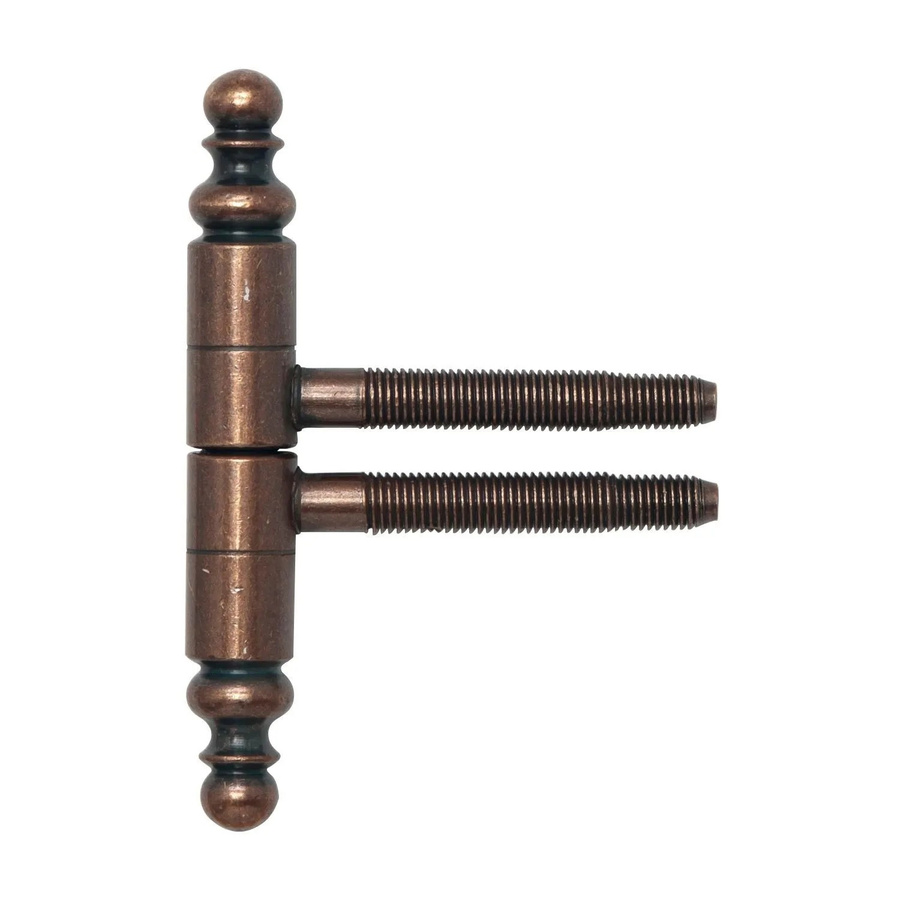 SFS Einbohrband 2-teilig mit Zierkopf in Bronze Patiniert, Durchmesser: 16 mm, Bandhöhe: 10,85 cm - Bild 2