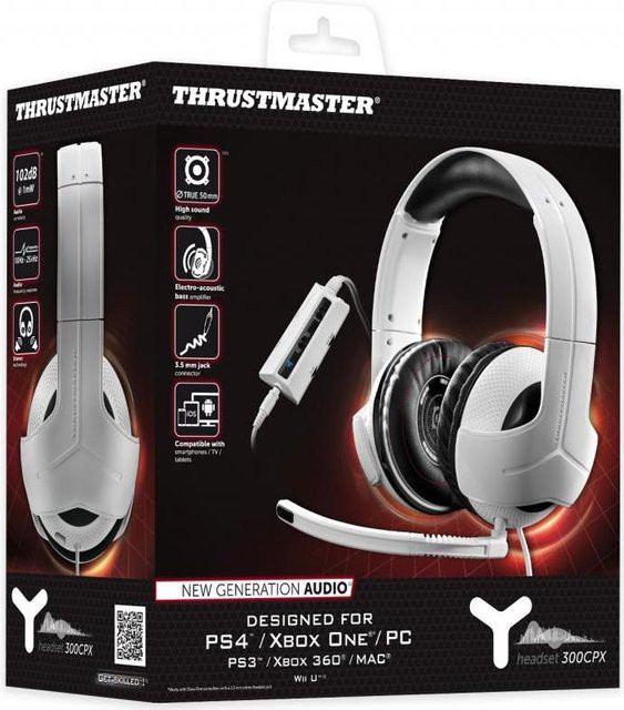 Thrustmaster Y-300CPX Universal Gaming-Headset Over-Ear mit USB und 3,5 mm Jack für PlayStation, Xbox und PC in Schwarz, Weiß oder Silber - Bild 2