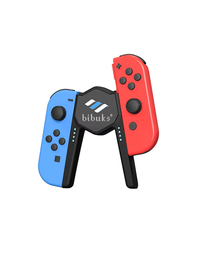 Bibuks Dual-Ladestation für Nintendo Switch und Joy-Con mit LED-Anzeige und USB-C Anschluss, Schwarz - Bild 4