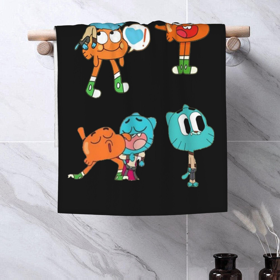 gumball Gesichtstuch aus Baumwolle, schnelltrocknend und atmungsaktiv, multicolor, B: 40 cm, H: 60 cm - Bild 3