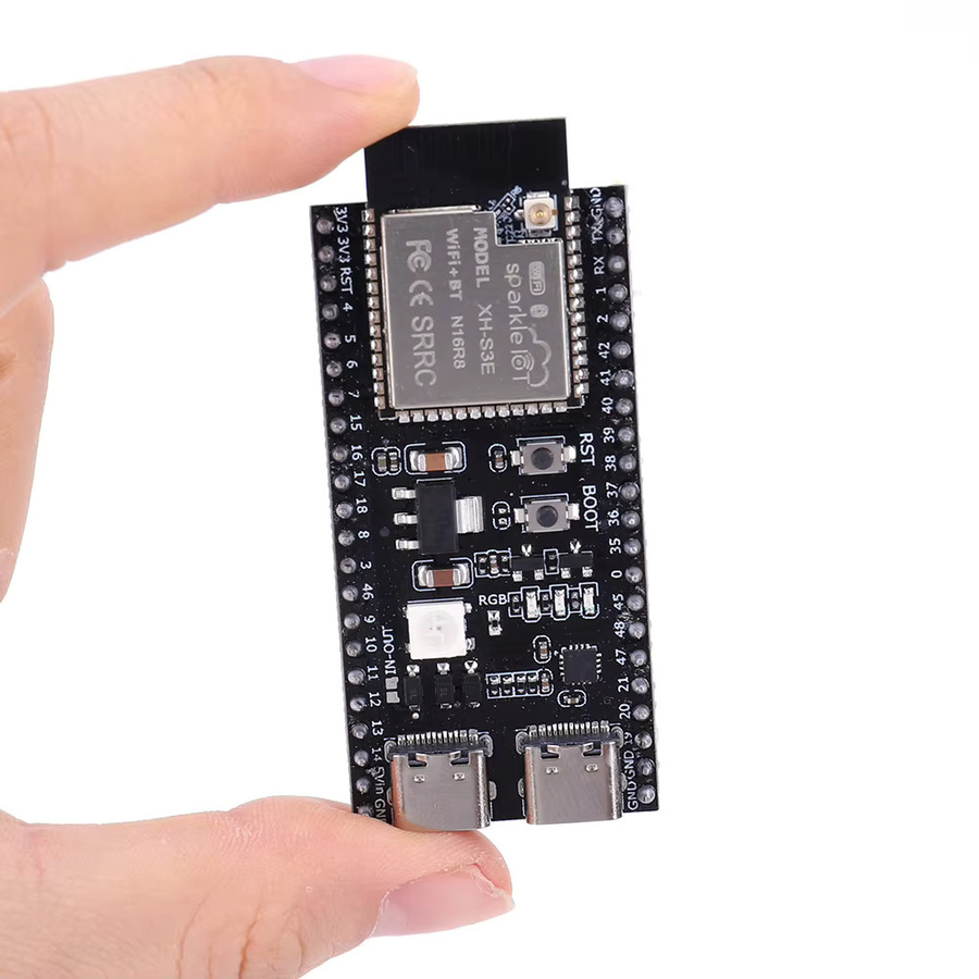 LAIMANEI ESP32-S3 Entwicklungsboard mit 2,4G WLAN und Bluetooth, Dual-Core-Prozessor, Typ-C Anschluss, Schwarz - Bild 5