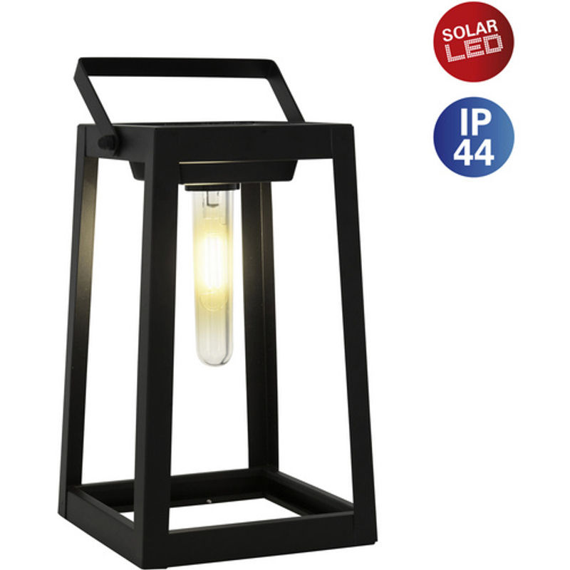 Näve LED-Deko-Solarleuchte Schwarz mit Aufhängung, Höhe: 25,5 cm - Bild 2